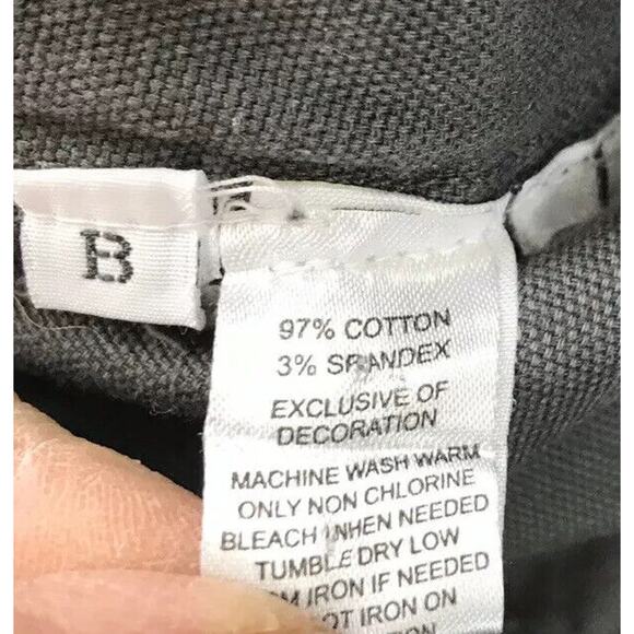 LOFT Gray Button Cotton Jacket Tie Waist Sz 8 Stretch - Picture 6 of 6